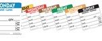 NCCO - LARGE DAYDOT LABEL SQUARE 50 MM x 500 - MONDAY