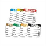 NCCO - LARGE DAYDOT LABEL SQUARE 50 MM x 500 - TUESDAY