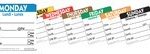 NCCO - LARGE DAYDOT LABEL SQUARE 50 MM x 500 - TUESDAY