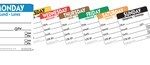 NCCO - LARGE DAYDOT LABEL SQUARE 50 MM x 500 - THURSDAY