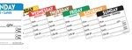 NCCO - LARGE DAYDOT LABEL SQUARE 50 MM x 500 - SATURDAY