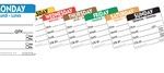 NCCO - LARGE DAYDOT LABEL SQUARE 50 MM x 500 - SUNDAY
