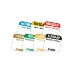 NCCO - DAYDOT LABEL SQUARE 25 MM x 1000 - MONDAY