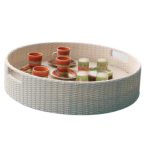 CS - ROUND FLOATING TRAY WHITE 80 x 17 CM