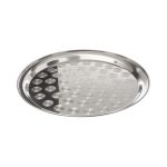 KRAFT - DELUXE ST/ST ROUND TRAY 35 CM