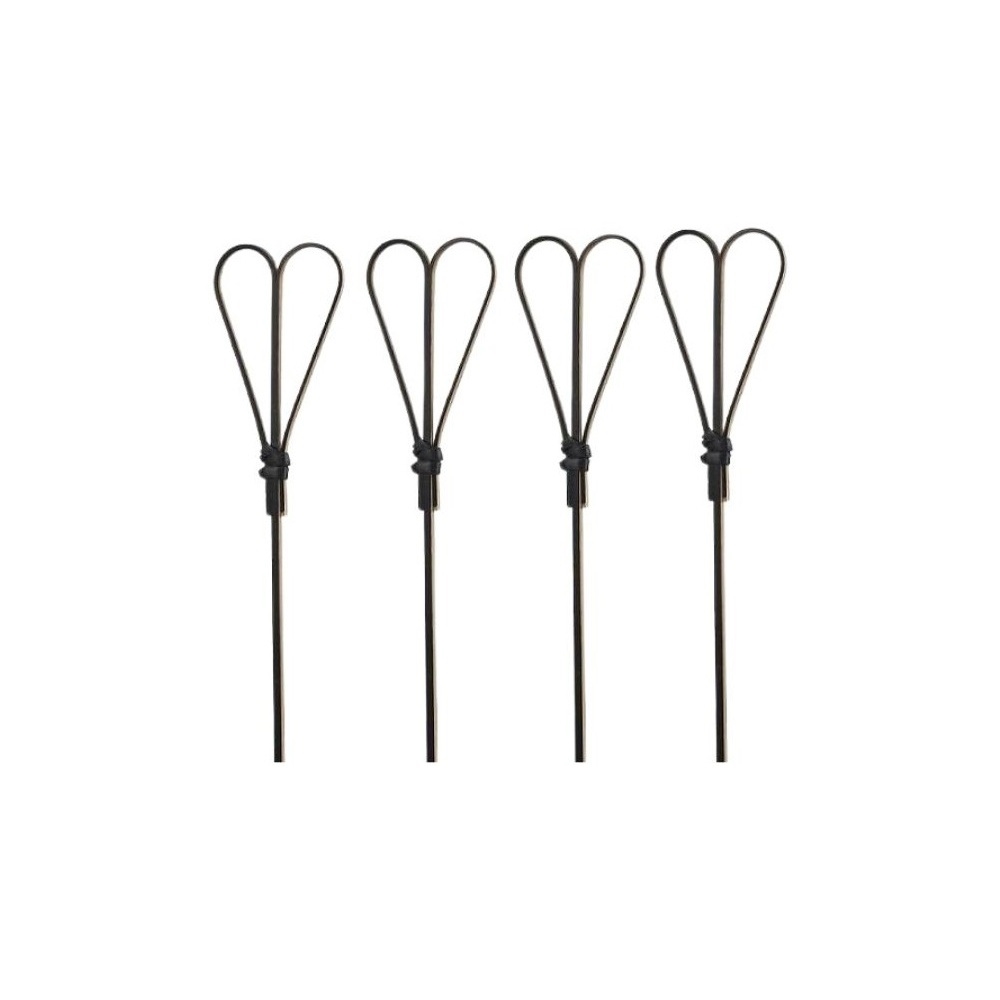 S0029.Z.jpg LEONE - BLACK HEART BAMBOO STICKS 15 CM - PACK OF 100 PCS - Image 1