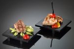 LEONE - BLACK BAMBOO SUSHI TRAY 15 x 15 x 2.5 CM - Image 2