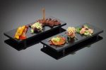 LEONE - BLACK BAMBOO SUSHI TRAY 30 x 11 x 2.5 CM - Image 2