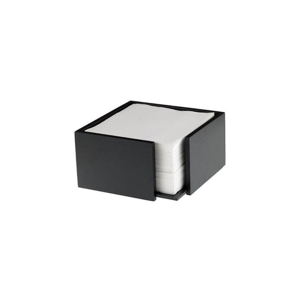 S0086Z.jpg LEONE - BLACK BAMBOO NAPKIN HOLDER 19 x 19 x 10 CM - Image 1