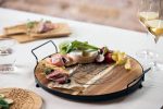 *DISCONTINUED - LEONE - ACACIA ROUND BOARD WITH HANDLES ø35 x 7 CM - Image 2