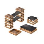 LEONE - PERFECT BUFFET SYSTEM ACACIA WOOD SET OF 18 PCS