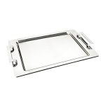 OF - CARNA ST/ST RECTANGULAR TRAY WITH HANDLES 42.5 x 31.5 CM