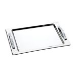 OF - PETEK ST/ST RECTANULAR TRAY WITH HANDLES 48.5 x 31.5 CM