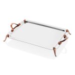 OF - ELIT ROSE GOLD ST/ST RECTANGULAR TRAY 48 x 28 CM