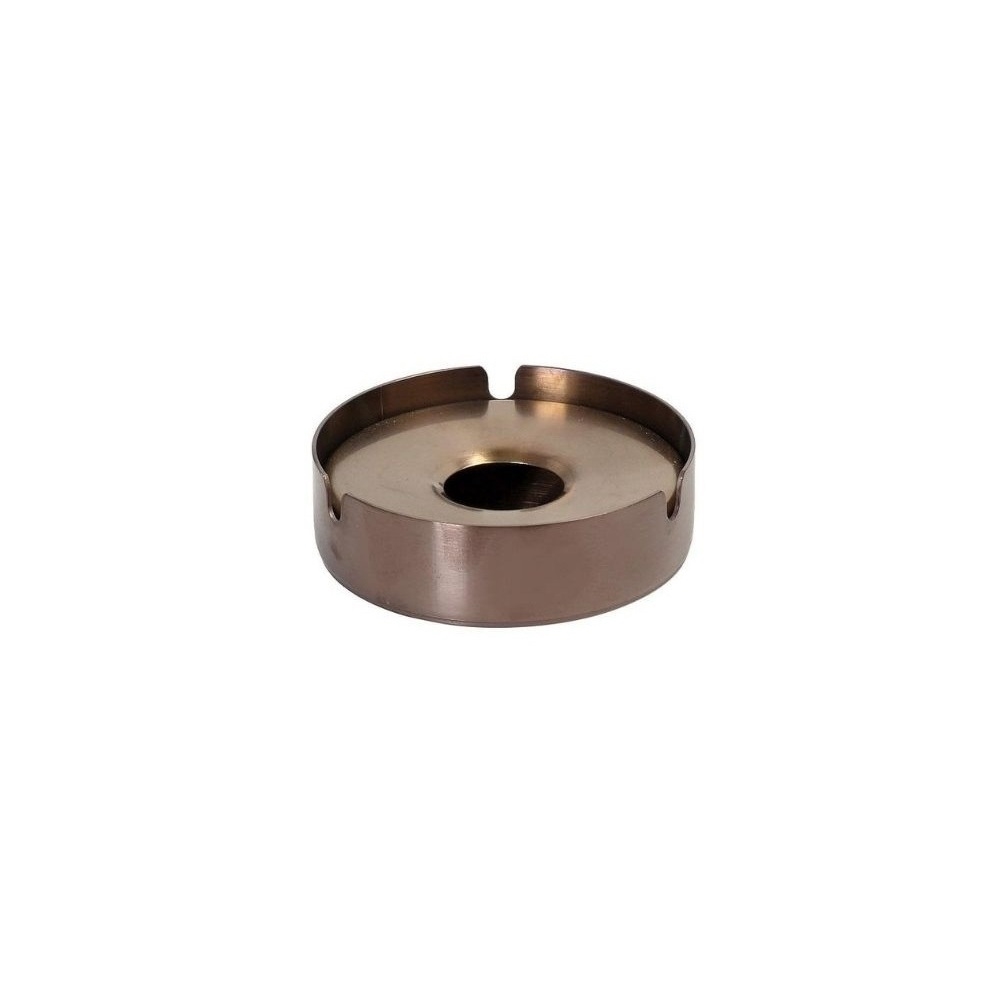SUT107.jpg ESPIEL - ST/ST 18/0 WINDPROOF ASHTRAY BRONZE PVD 10 x 3 CM - Image 1