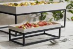 LEONE - BLACK IRON BUFFET STAND GN 2/4 53 x 16.5 x 8 CM - Image 2