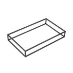 LEONE - BLACK IRON BUFFET STAND GN 1/1 53 x 32.5 x 8 CM