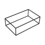 LEONE - BLACK IRON BUFFET STAND GN 1/1 53 x 32.5 x 16 CM