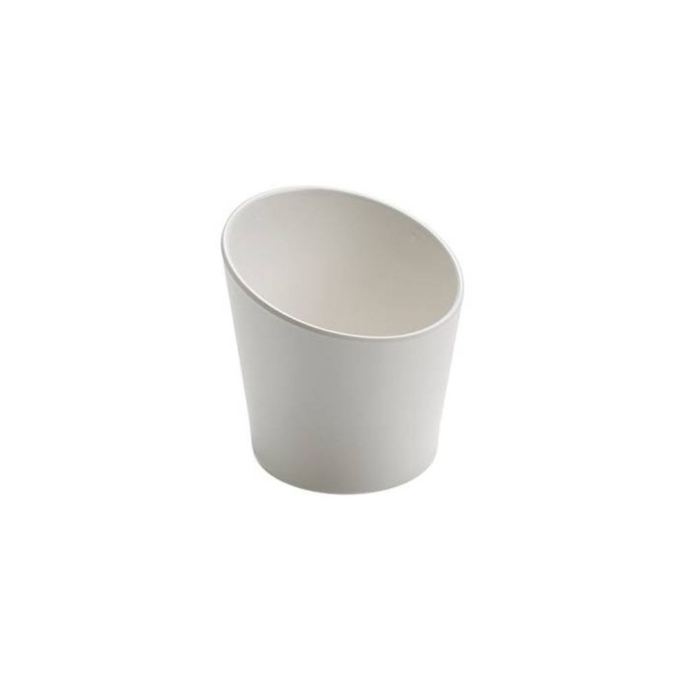 T8107.jpg LEONE - CYLINDRICAL CUP WHITE MELAMINE 11 x 7.7/10 CM / 400 ML - Image 1