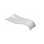LEONE - WHITE MELAMINE SPOON REST 30 x 15 x 5.5 CM