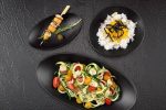 LEONE - BLACK MELAMINE OVAL BOWL 18 x 15 x 5.5 CM - Image 2