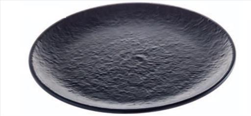T8253.jpg LEONE - MAYA BLACK MELAMINE PLATE 39.7 x 3.4 CM - Image 1