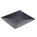 LEONE - MAYA BLACK MELAMINE SQUARE PLATE 40 x 40 x 3.8 CM