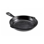 LEONE - BLACK MELAMINE SERVING PAN ⌀24 x 4 CM
