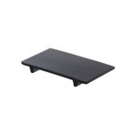 LEONE - BLACK MELAMINE SUSHI TRAY 21 x 12 CM