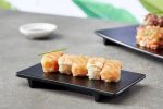 LEONE - BLACK MELAMINE SUSHI TRAY 21 x 12 CM - Image 2