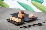 LEONE - BLACK MELAMINE SUSHI TRAY 21 x 12 CM - Image 3
