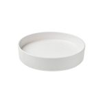 LEONE - WHITE MELAMINE WALLED PLATE 20.5 x 4.8 CM