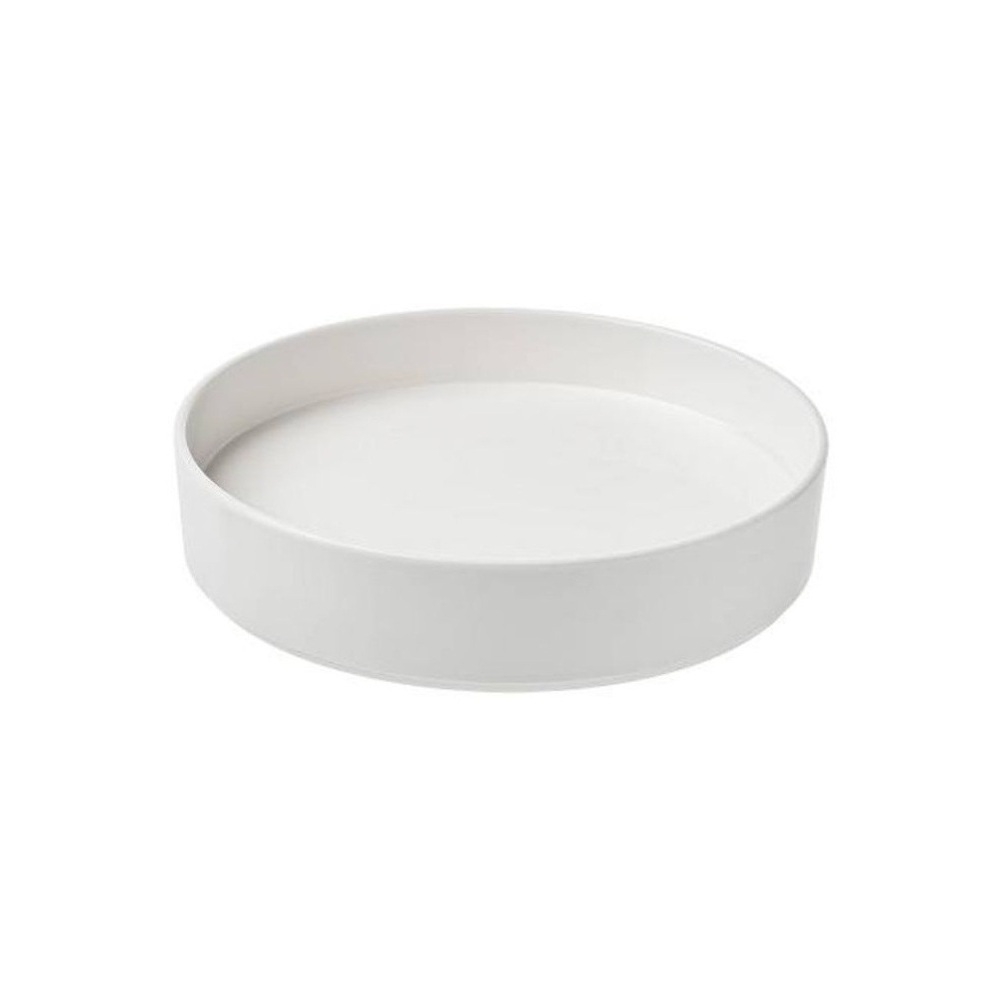T8447.jpg LEONE - WHITE MELAMINE WALLED PLATE 20.5 x 4.8 CM - Image 1