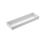 LEONE - VENEZIA WHITE MELAMINE TRAY GN 2/4 53 x 16.2 x 6 CM