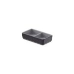 LEONE - TENERIFE SQUARE MELAMINE BOWL 2 COMPARTMENT 11.5 x 6.5 x 2.8 CM