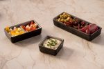LEONE - TENERIFE SQUARE MELAMINE BOWL 3 COMPARTMENT 17.5 x 6.5 x 2.8 CM - Image 2