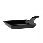 GB - FINGERFOOD MINI PLATTER W/HANDLE 9.5 x 9.5 x 1.5 CM BLACK