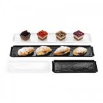 GB - ONDA PEBBLE PRESENTATION TRAY 50 x 10 x 1 CM BLACK - Image 2