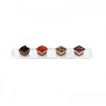GB - ONDA PEBBLE PRESENTATION TRAY 50 x 10 x 1 CM WHITE