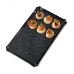 GB - ONDA PEBBLE MEDIUM PRESENTATION TRAY 18 x 30 CM BLACK - Image 2