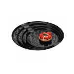 GB - ONDA PEBBLE TRAY ROUND ⌀25 CM BLACK