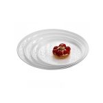 GB - ONDA PEBBLE TRAY ROUND ⌀25 CM WHITE