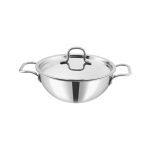 KRAFT - TRIPLY KADAI WITH ST/ST LID 28 CM