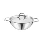 KRAFT - TRIPLY KADAI WITH ST/ST LID 32 CM
