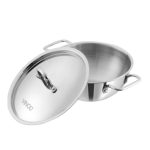 KRAFT - TRIPLY KADAI WITH ST/ST LID 36 CM - Image 2