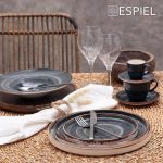*DISCONTINUED - ESPIEL - STEP PRESENTATION TERRA GREY PLATE 26 CM - Image 2