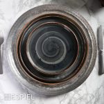 *DISCONTINUED - ESPIEL - STEP PRESENTATION TERRA GREY PLATE 26 CM - Image 4