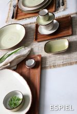 ESPIEL - TERRA GREEN FLATE PLATE 24.5 CM - Image 3