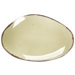 ESPIEL - TERRA GREEN OVAL PLATE 36 x 24.5 x 2.5 CM
