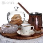 *DISCONTINUED - ESPIEL - TERRA CREAM MIGHTY CUP WITH SAUCER 16 x 8 CM / 350 ML - Image 2